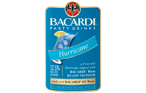 bacardi hurricane blue